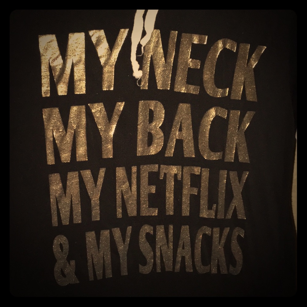 Black long sleeve shirt with hoodie